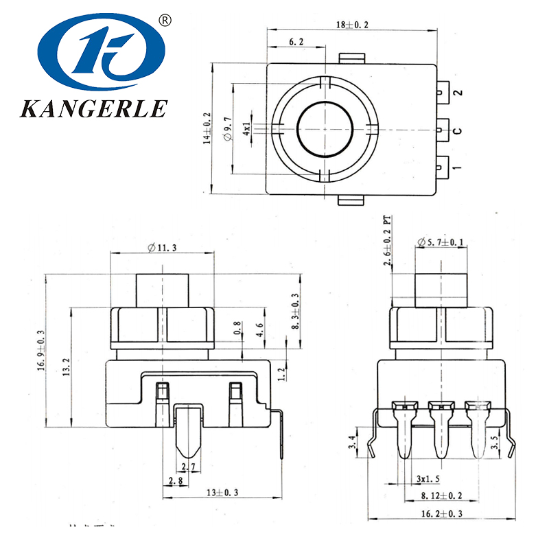 Car Interior Light Switch Push Button KEL-48