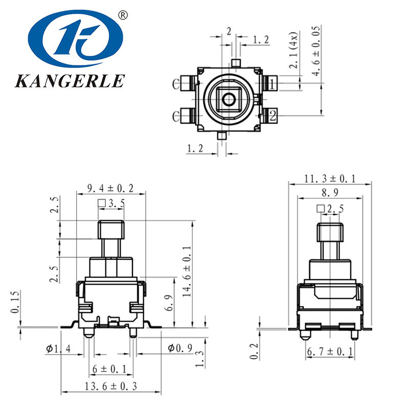 Car Interior Reading Lamp Switch Button KEL-49