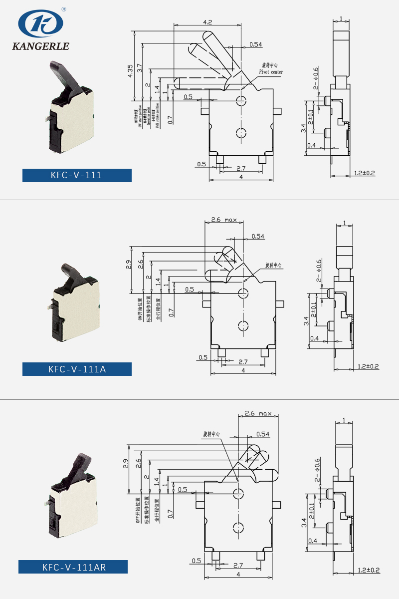 detector switch datasheet