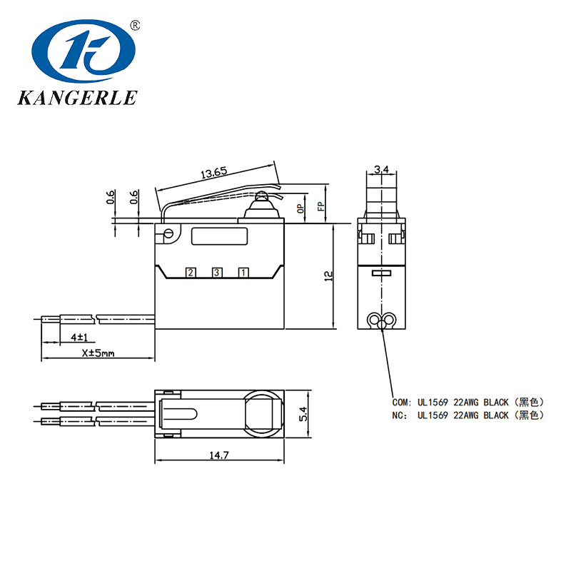 waterproof micro switch KW2-1B-102-B DATASHEET