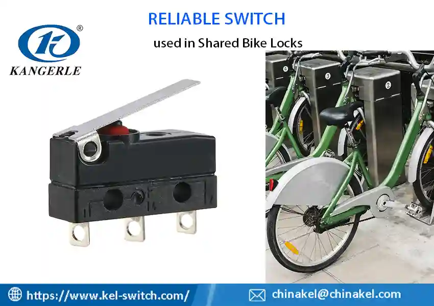 1 waterproof micro switch shared bike lock